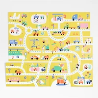 On the Move Fold-Out Kids Board Book by Mia Cassany
