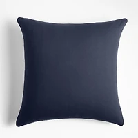 Onburu Wool Blend 23"x23" Indigo Blue Throw Pillow Cover