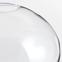 Ophelia Clear Hand Blown Glass Round Vase 12"