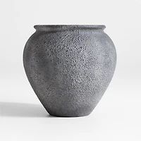 Ophelia  20.9" x 20.8" Black Medium Planter