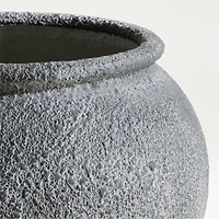 Ophelia  20.9" x 20.8" Black Medium Planter