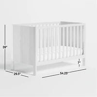 Opie Two-Tone Wood and Cloud Blue Convertible Baby Crib