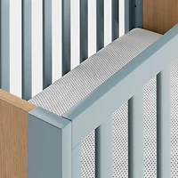 Opie Two-Tone Wood and Cloud Blue Convertible Baby Crib
