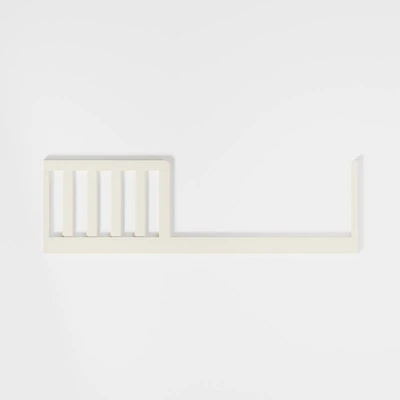 Opie Linen White Wood Toddler Bed Rail