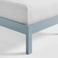 Opie Kids Twin Two-Tone Wood and Blue Cloud Bed