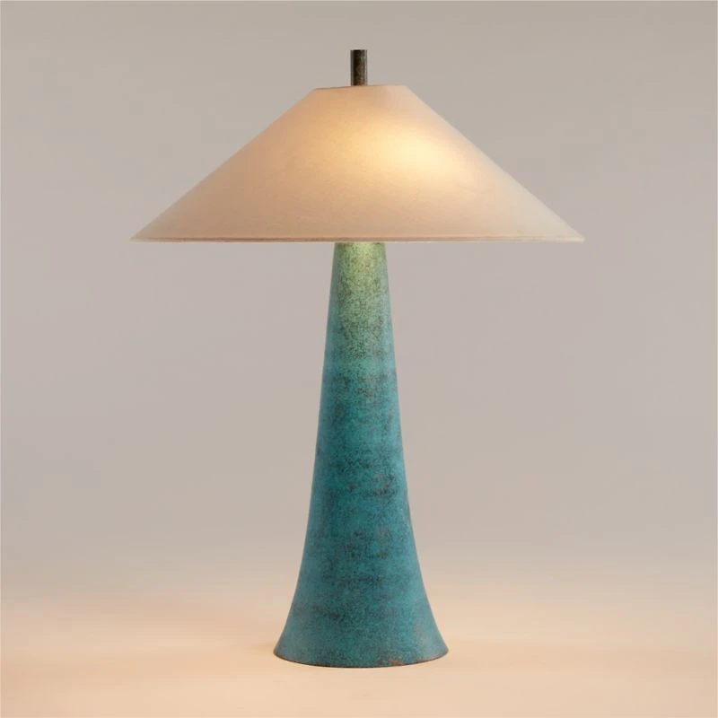 Opry Verdigris Green Table Lamp