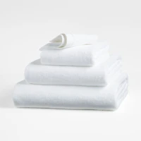 Bright White Antimicrobial Organic Cotton Hand Towel