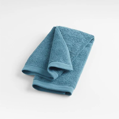 Teal Antimicrobial Organic Cotton Hand Towel