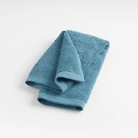 Teal Antimicrobial Organic Cotton Hand Towel