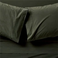 Favorite Washed Organic Cotton Ficus Green Full Bed Sheet Set
