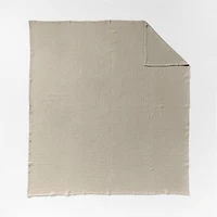 Organic Cotton Sand Beige Full/Queen Coverlet