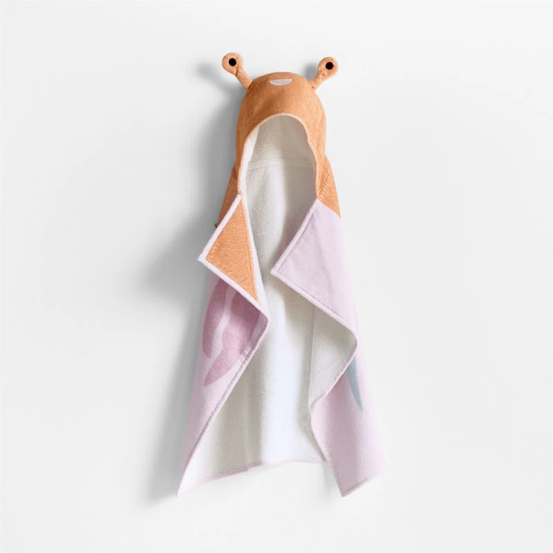 Crab Organic Cotton Hooded Baby Beach Towel