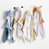 Crab Organic Cotton Hooded Baby Beach Towel