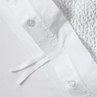 Organic Cotton Waffle Crisp White Full/Queen Duvet Cover