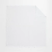 Organic Cotton Waffle Crisp White Full/Queen Duvet Cover