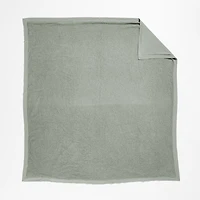 Organic Cotton Waffle Shadow Sage Green Full/Queen Duvet Cover