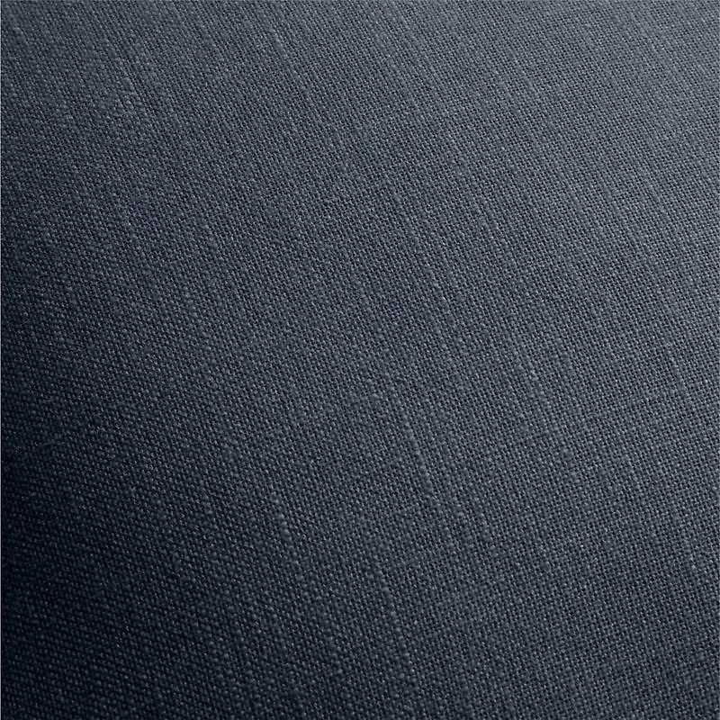 Organic Cotton Monogrammable 20"x20" Deep Indigo Throw Pillow Cover