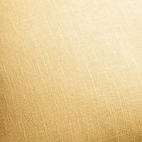 Organic Cotton Monogrammable 20"x20" Lemon Sorbet Yellow Throw Pillow Cover