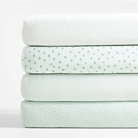 Baby's First Green Star Organic Jersey Baby Crib Fitted Sheet