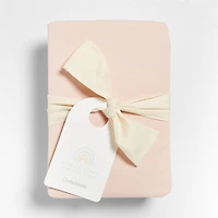 Baby's First Pink Organic Cotton Jersey Baby Crib Fitted Sheet