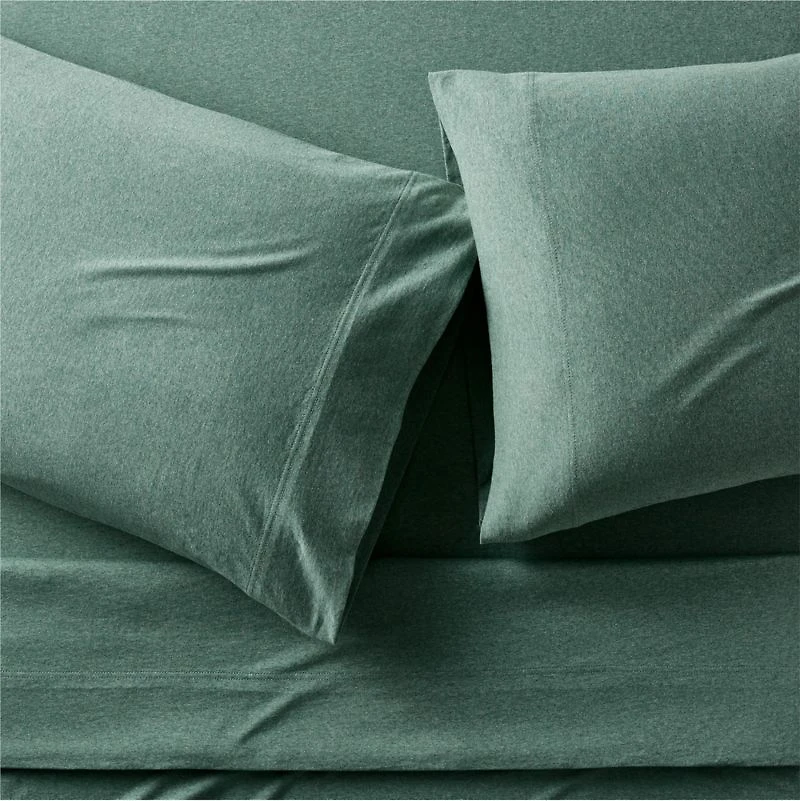 Comfy Tee Green Organic Cotton Jersey Kids Queen Sheet Set