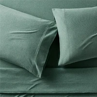 Comfy Tee Green Organic Cotton Jersey Kids Queen Sheet Set