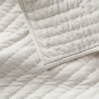 Cozysoft Organic Cotton Jersey Heathered Ivory Full/Queen Quilt