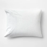 Cozysoft Organic Cotton Jersey Heathered Ivory King Pillow Sham
