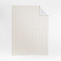 Comfy Tee Light Grey & Beige Cotton Jersey Kids Full/Queen Quilt