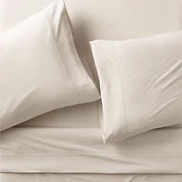 Comfy Tee Beige Organic Cotton Jersey Kids Twin Sheet Set
