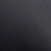 Organic Cotton Merrow Stitch 23"x23" Midnight Navy Throw Pillow with Down-Alternative Insert