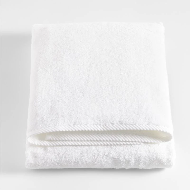 Quick-Dry White Organic Cotton Bath Sheet