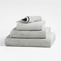 Quick-Dry Ash Grey Organic Cotton Hand Towel