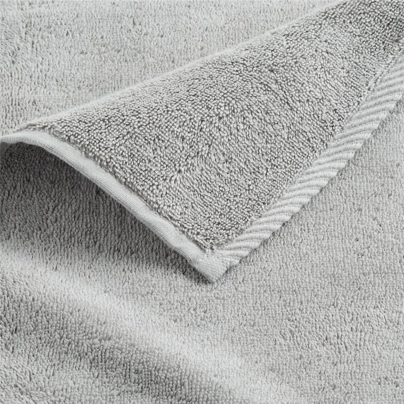 Quick-Dry Ash Grey Organic Cotton Hand Towel