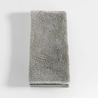 Quick-Dry Ash Grey Organic Cotton Hand Towel