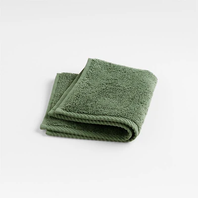 Quick-Dry Duck Green Organic Cotton Washcloth