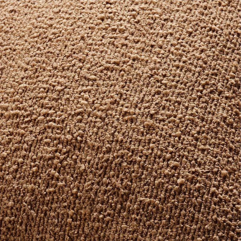 Camel Brown Organic Soft Boucle 20"x20" Throw Pillow Cover