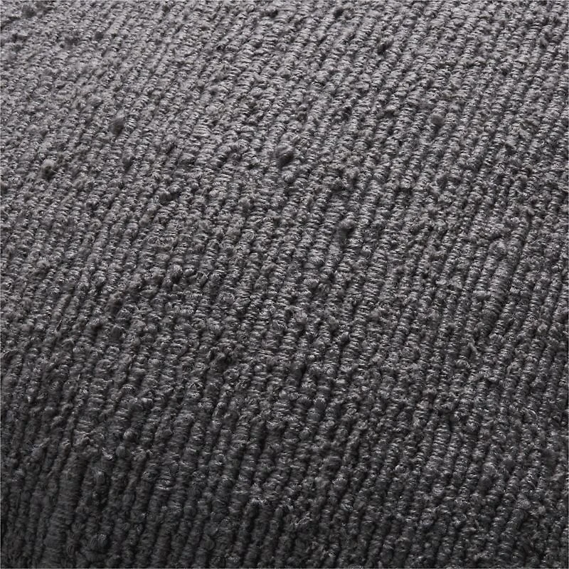 Storm Grey Organic Soft Boucle 20"x20" Throw Pillow Cover
