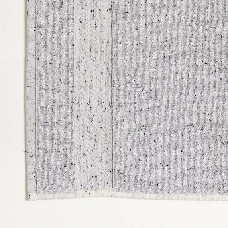 Organic Turkish Cotton Grey Fleck Bath Mat 20"x34"