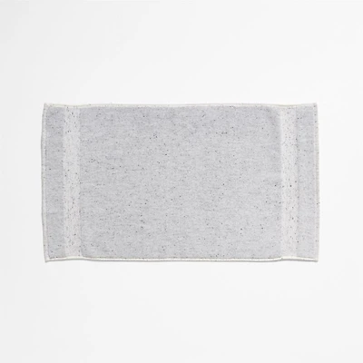 Organic Turkish Cotton Grey Fleck Bath Mat 20"x34"