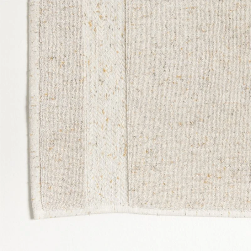 Organic Turkish Cotton Natural Beige Fleck Bath Mat 20"x34"