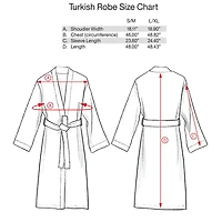 Organic Small/Medium Turkish Natural Beige Fleck Bathrobe