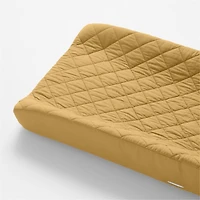 Cozy Cloud Savannah Yellow Washed Organic Cotton Changing Pad Cover