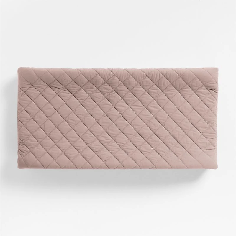 Cozy Cloud Moody Mauve Washed Organic Cotton Changing Pad Cover