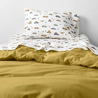 Cozy Cloud Savannah Yellow Washed Organic Cotton Toddler Duvet Cover