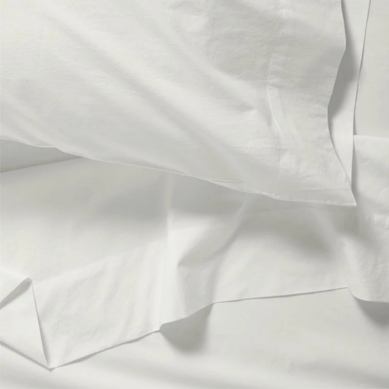Cozy Cloud Pampas Ivory Washed Organic Cotton Kids Full Sheet Set