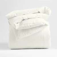 Cozy Cloud Pampas Ivory Washed Organic Cotton Kids Twin Duvet Cover