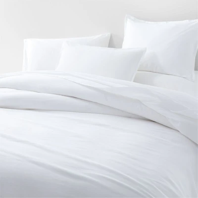 Aire Organic Cotton White Full/Queen Duvet Cover