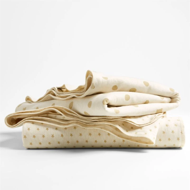 Baby's First Natural Organic Jersey Baby Swaddle Blankets, Set of 2