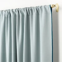 Ori Blue Cotton Window Curtain Panel 44"x63"